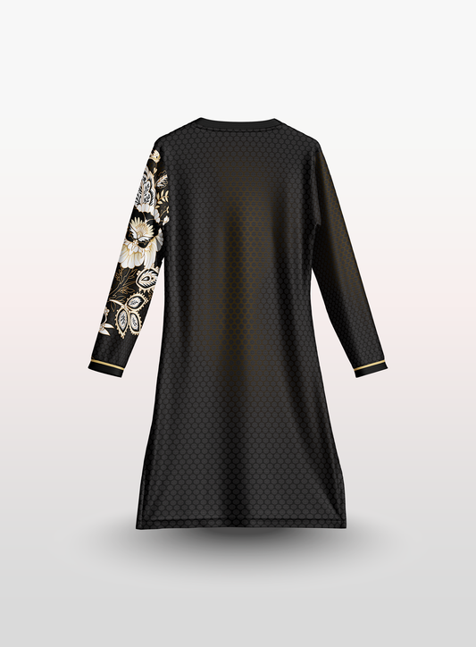 Muslimah Batik in Black