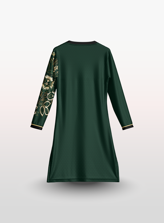 Muslimah Batik in Green