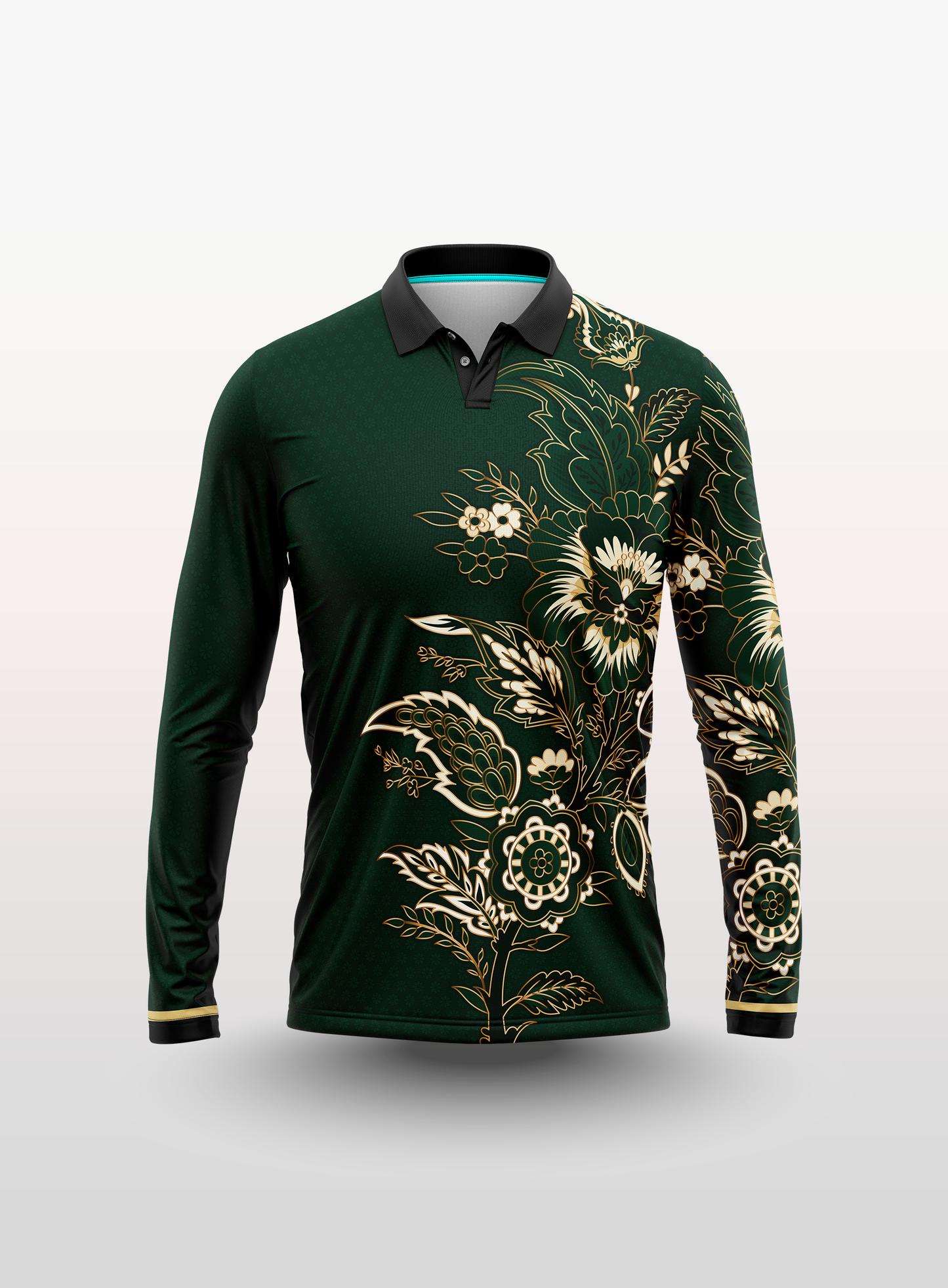 Polo Batik in Green