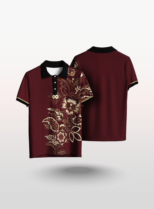KIDS Batik in Maroon