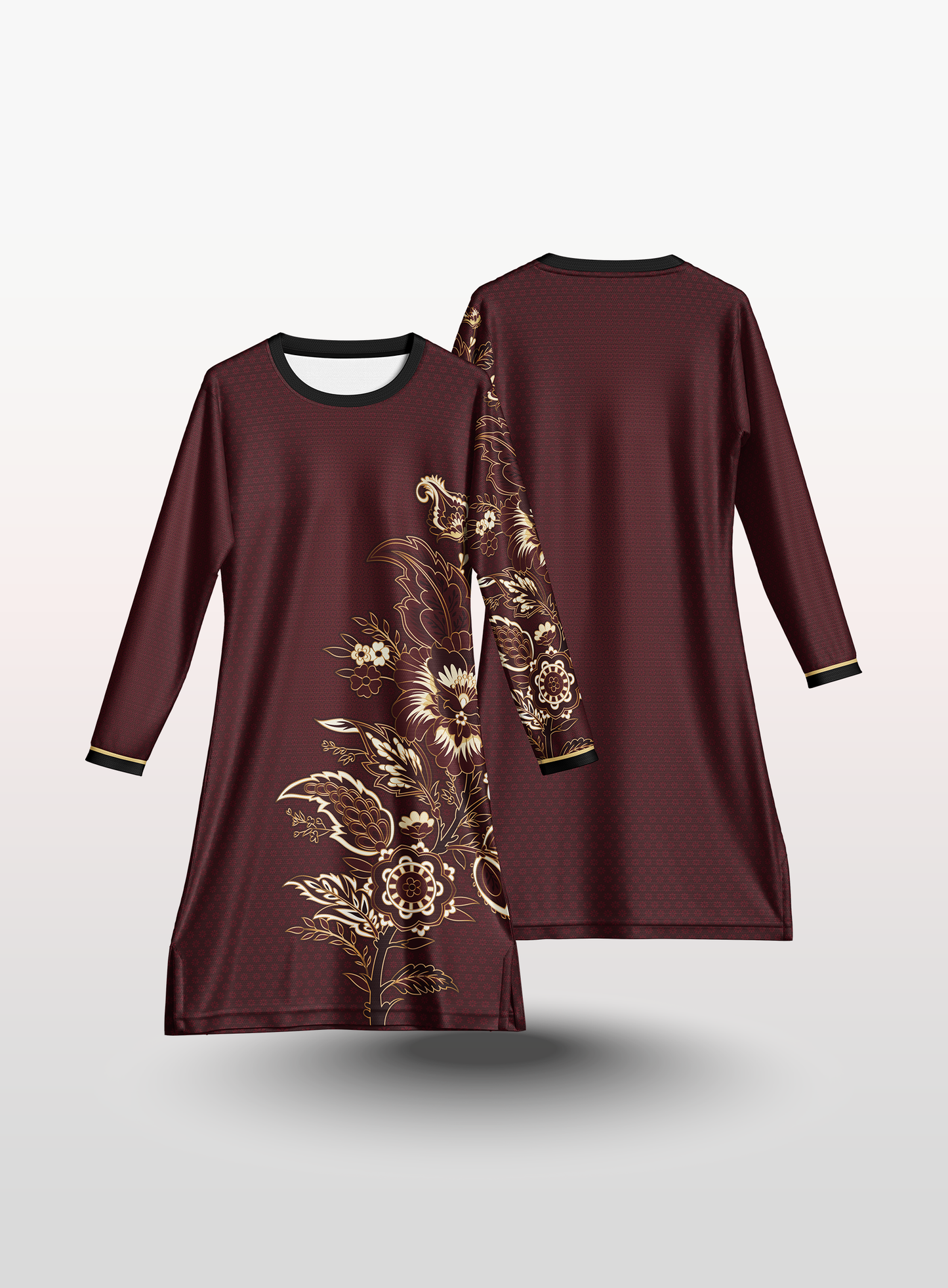 KIDS Batik in Maroon