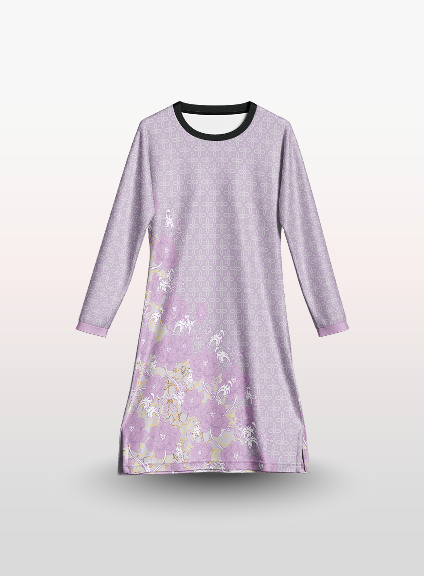 Muslimah Floral in Lilac