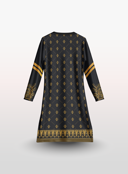 Muslimah Cempaka Songket in Black