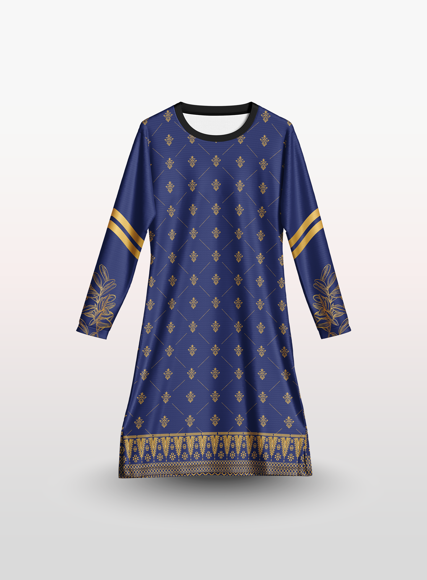 Muslimah Cempaka Songket in Blue