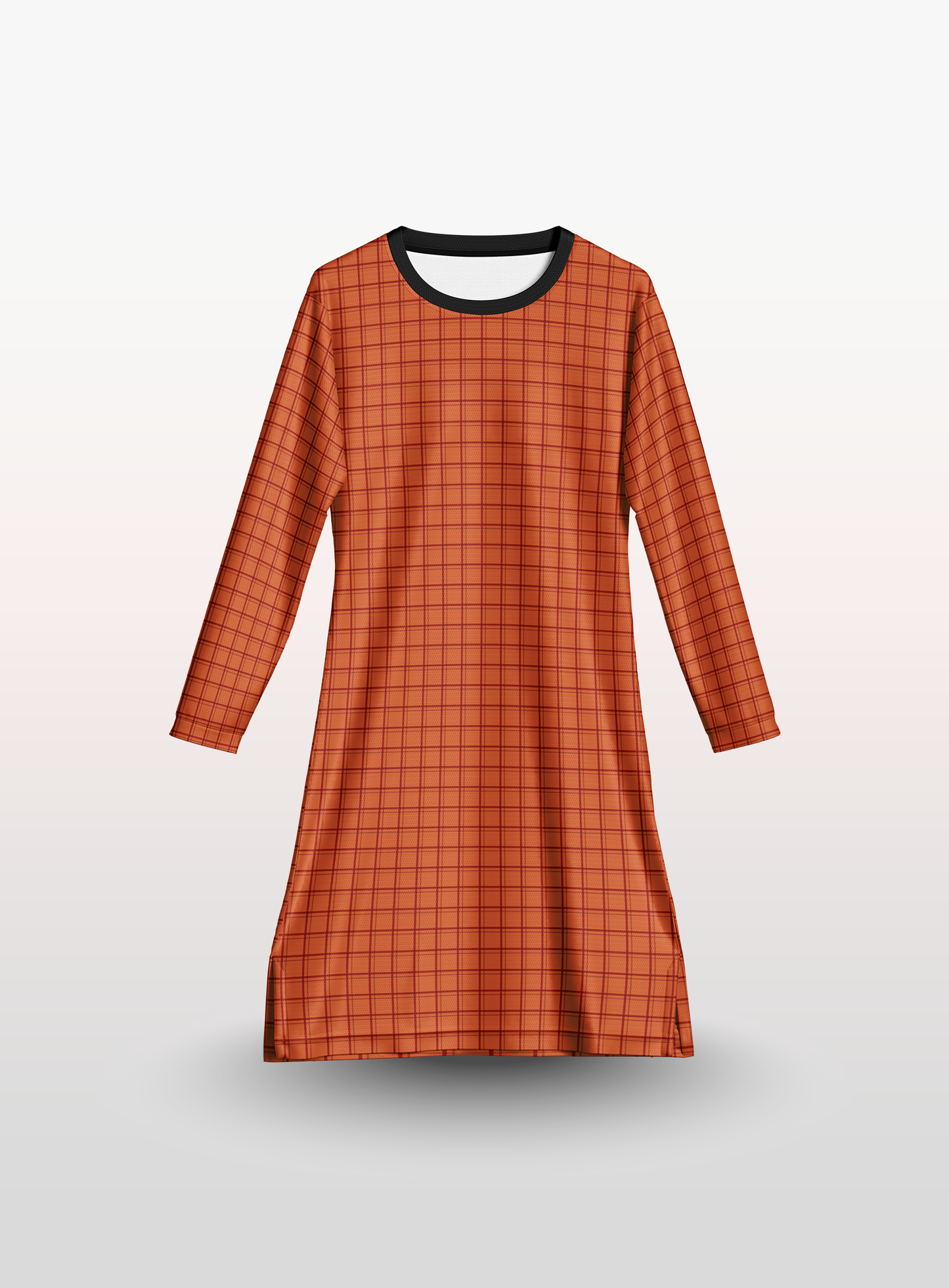 Muslimah Petak in Brick Orange
