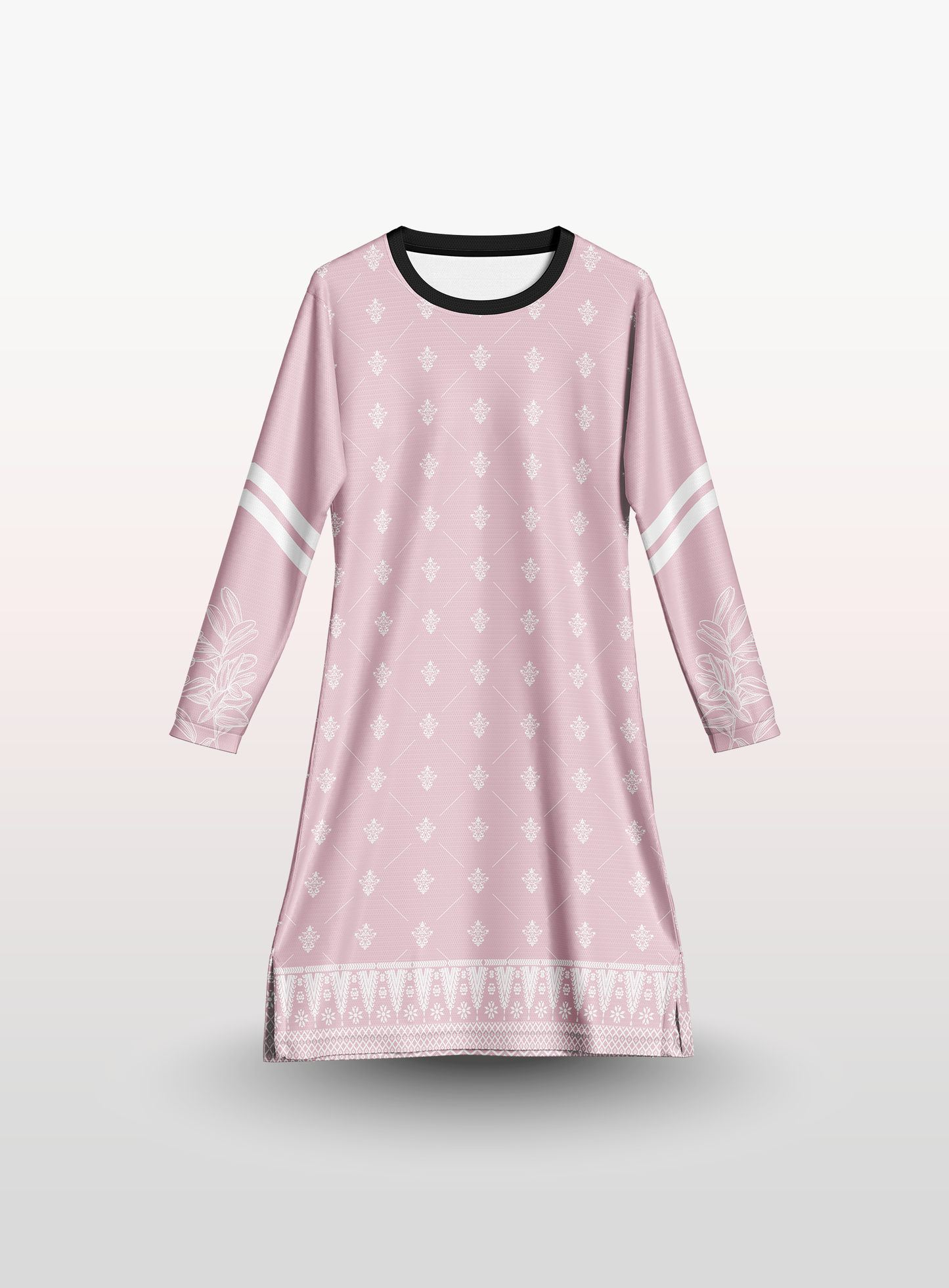 Muslimah Cempaka Songket in Pink
