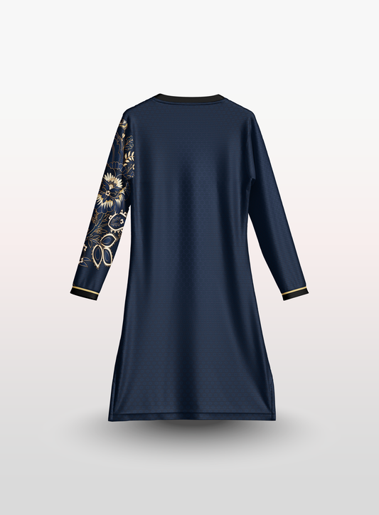 Muslimah Batik in Blue