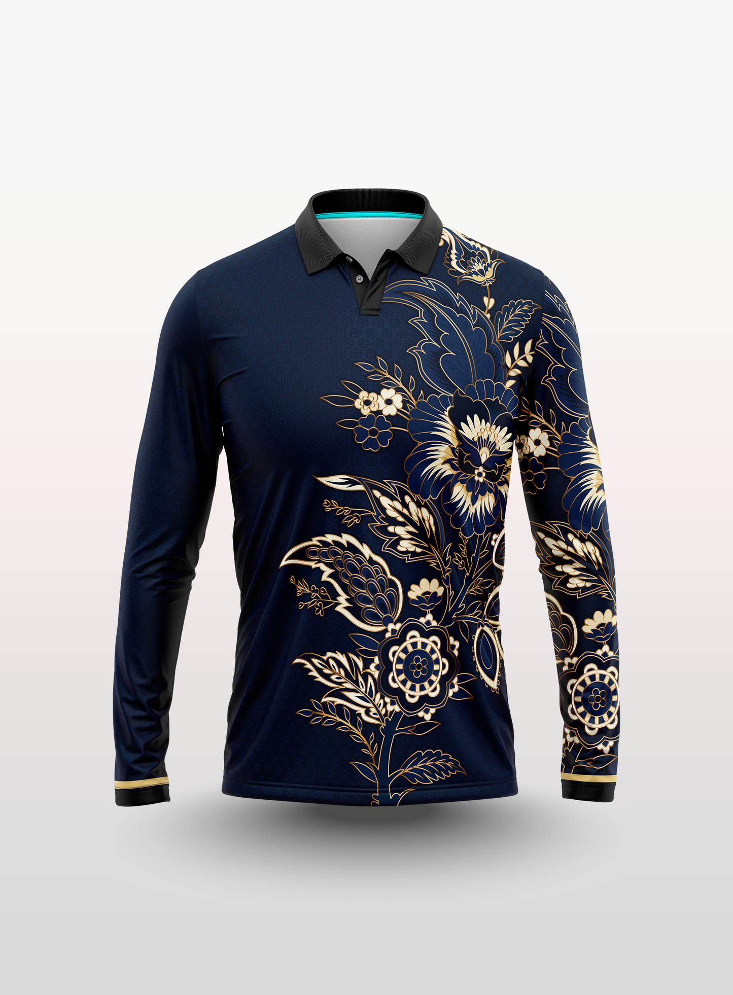 Polo Batik in Blue