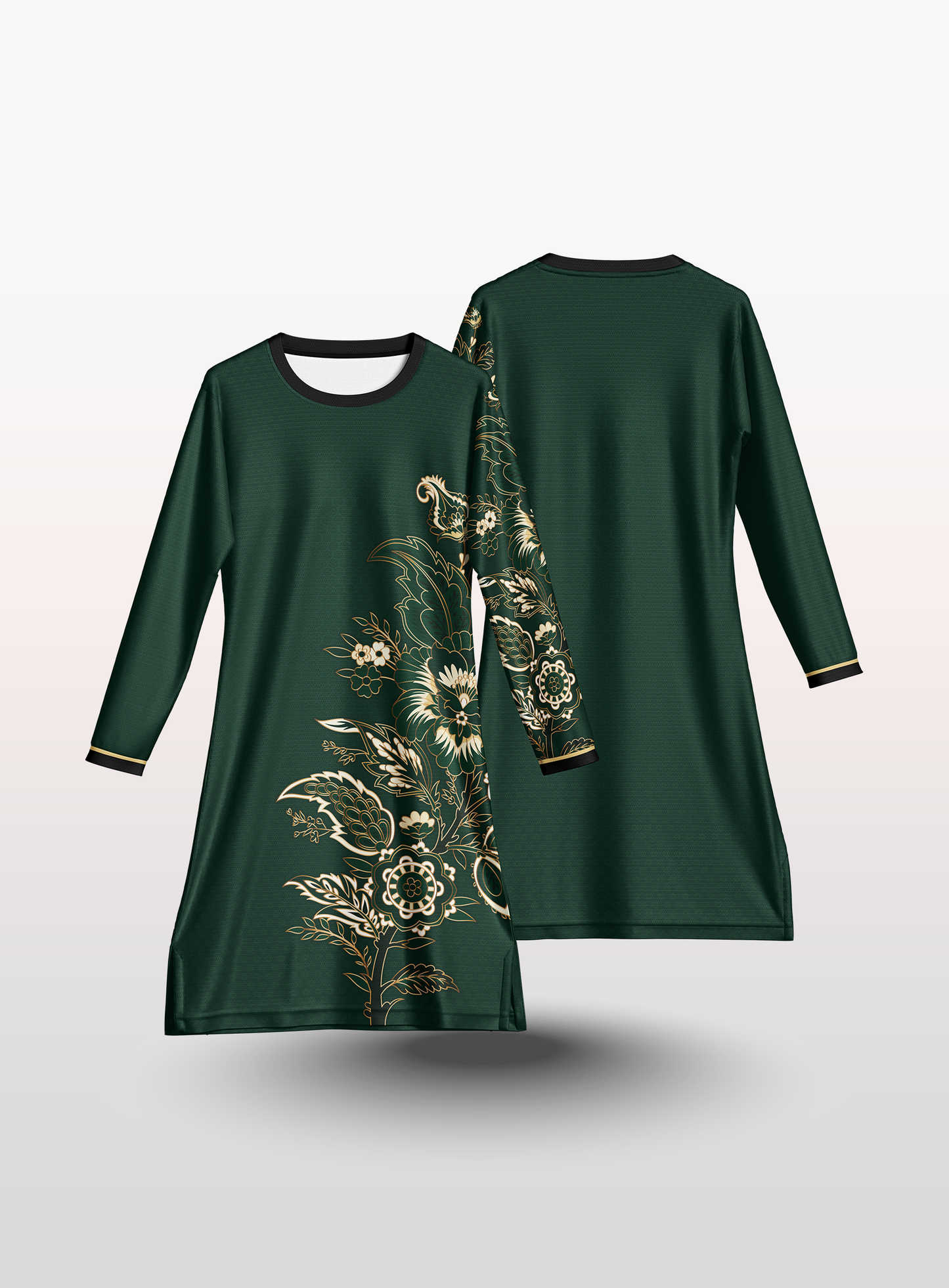 Muslimah Batik in Green