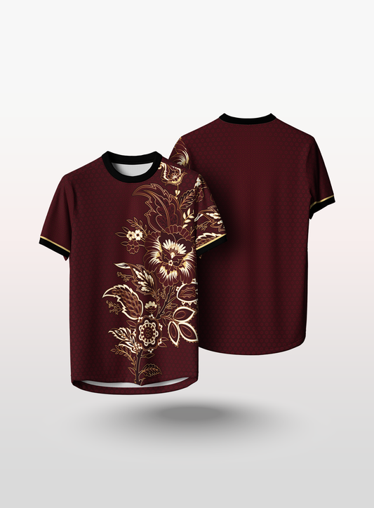 KIDS Batik in Maroon