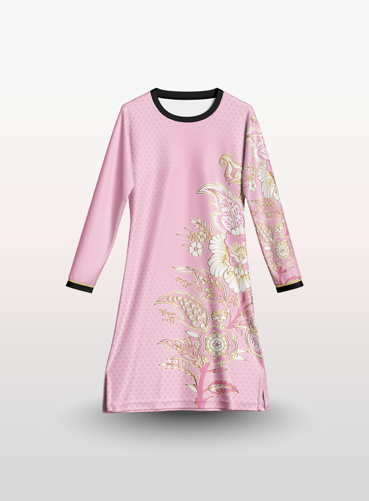 Muslimah Batik in Rose Gold