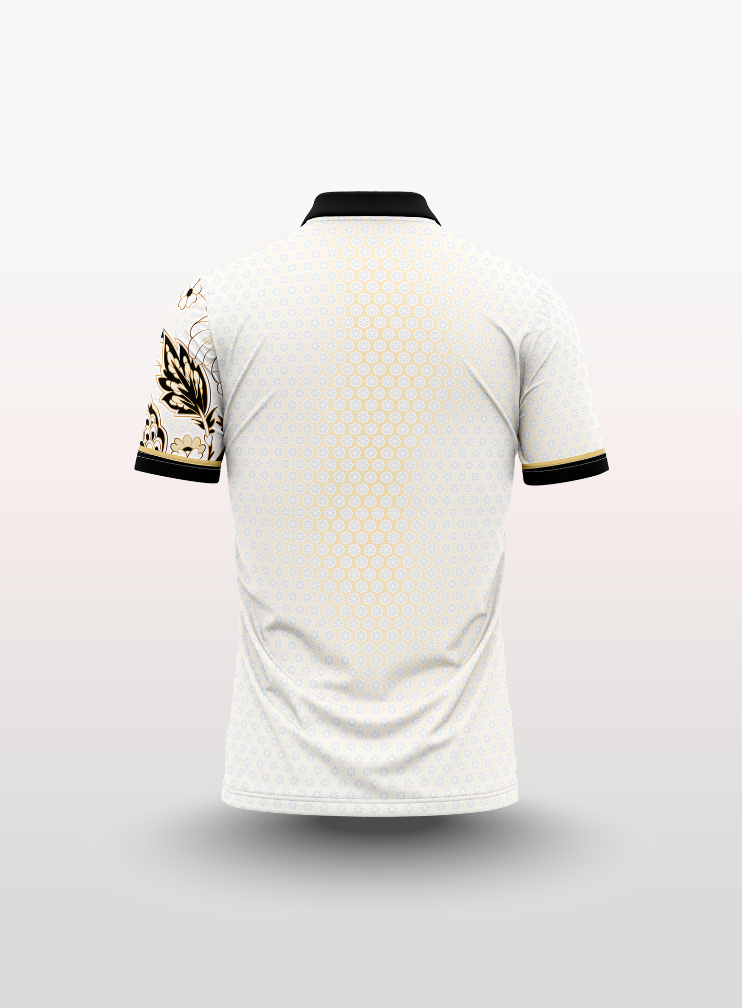 Polo Batik in White