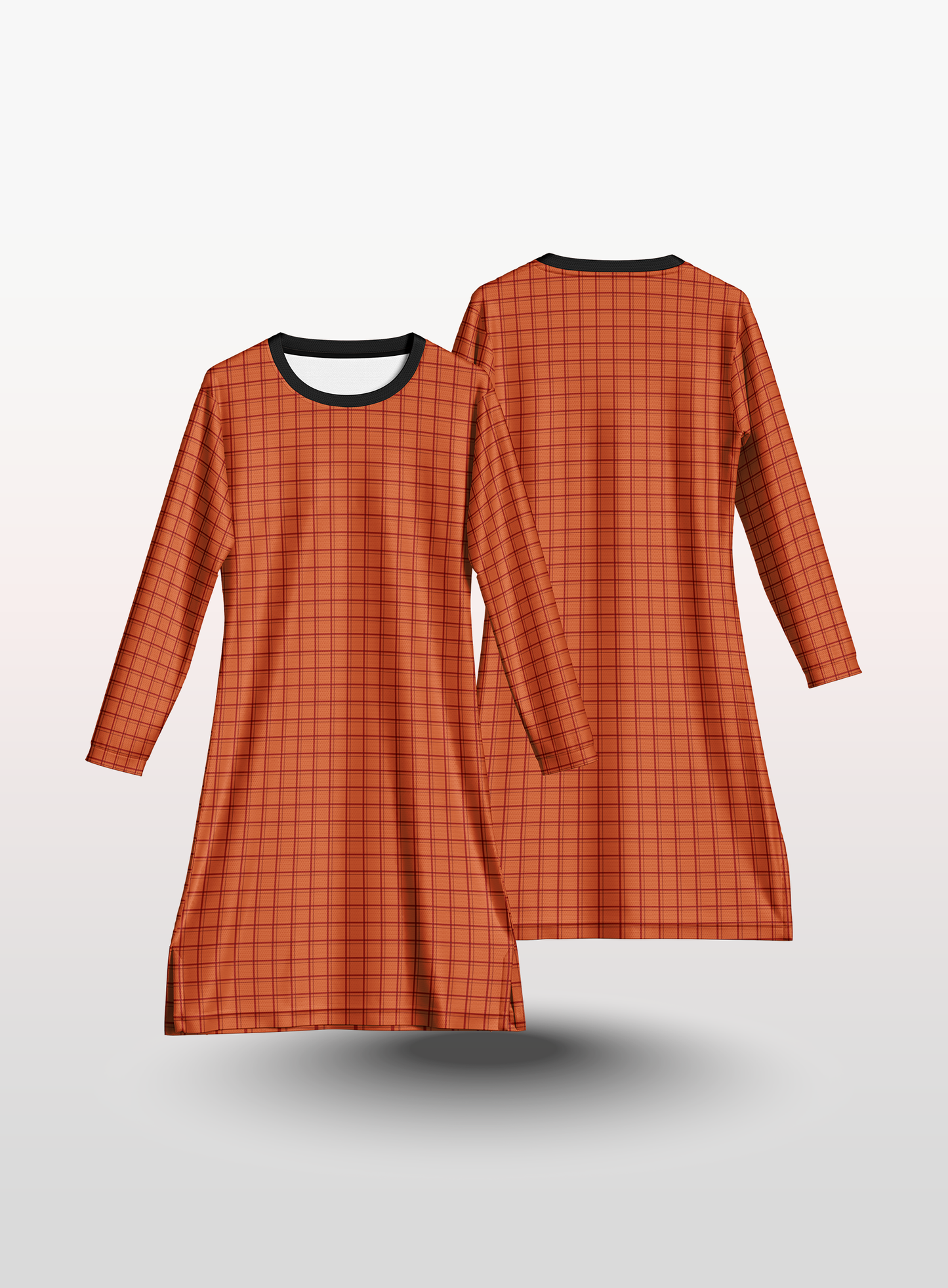 Muslimah Petak in Brick Orange