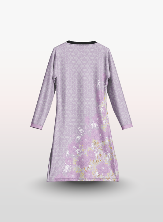 Muslimah Floral in Lilac