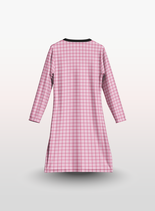 Muslimah Petak in Baby Pink