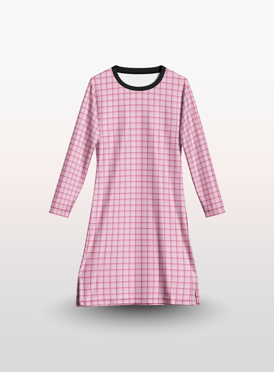 Muslimah Petak in Baby Pink