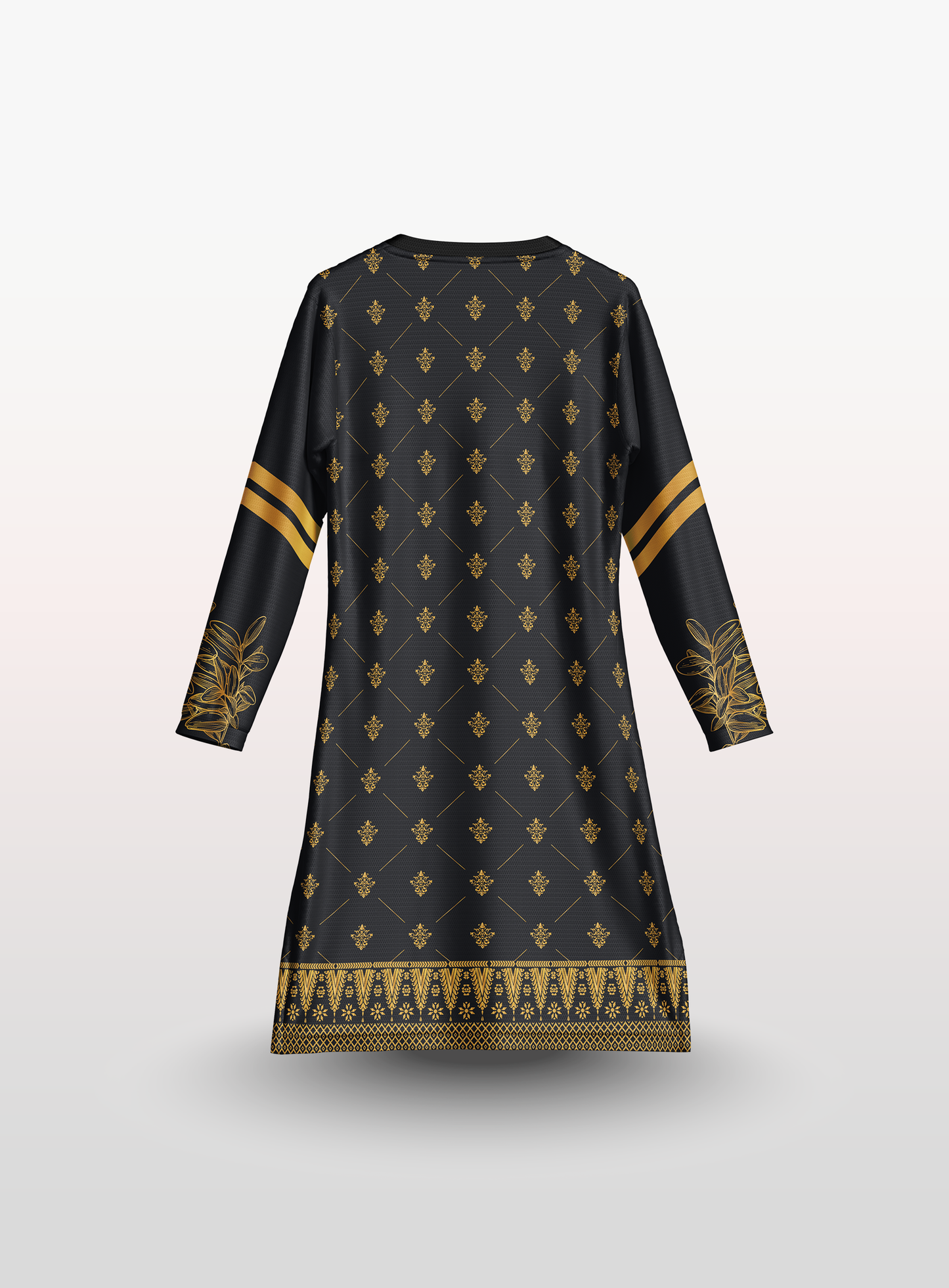Muslimah Cempaka Songket in Black