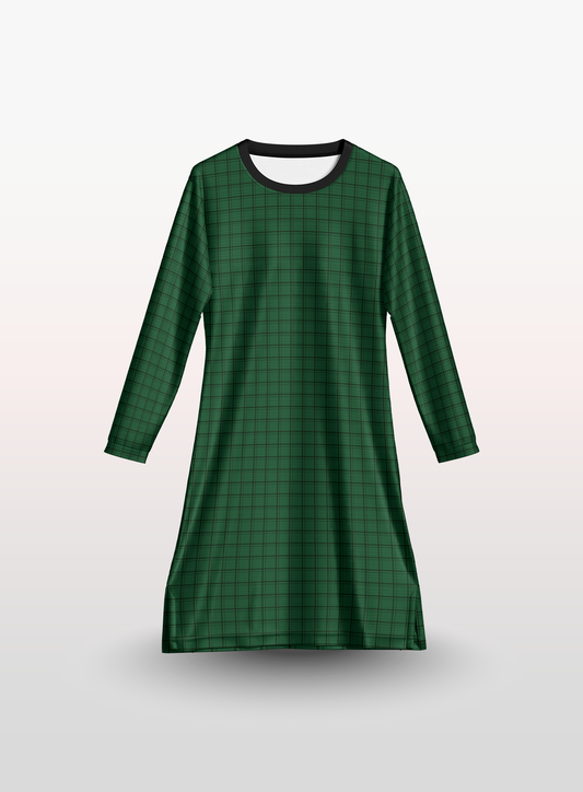 Muslimah Petak in Emerald Green