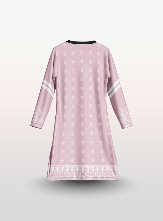 Muslimah Cempaka Songket in Pink