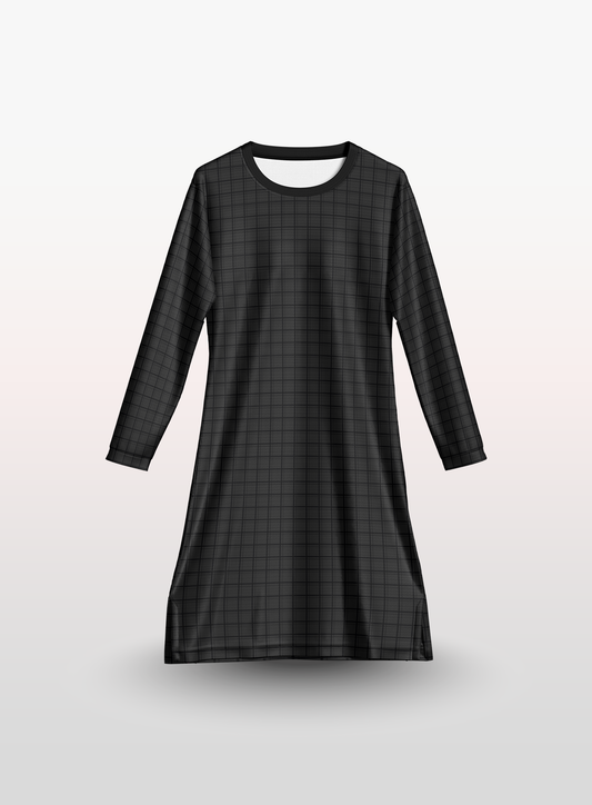 Muslimah Petak in Raven Black