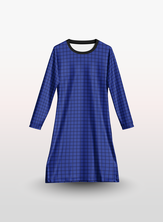 Muslimah Petak in Royal Blue