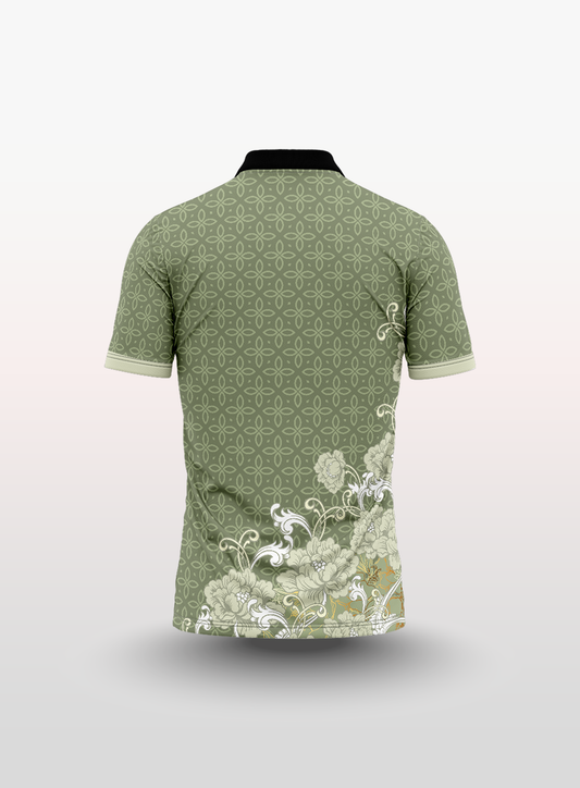 Polo Floral in Green