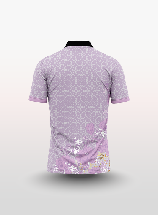 Polo Floral in Lilac