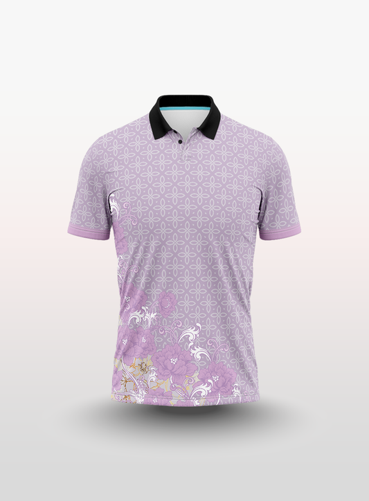 Polo Floral in Lilac