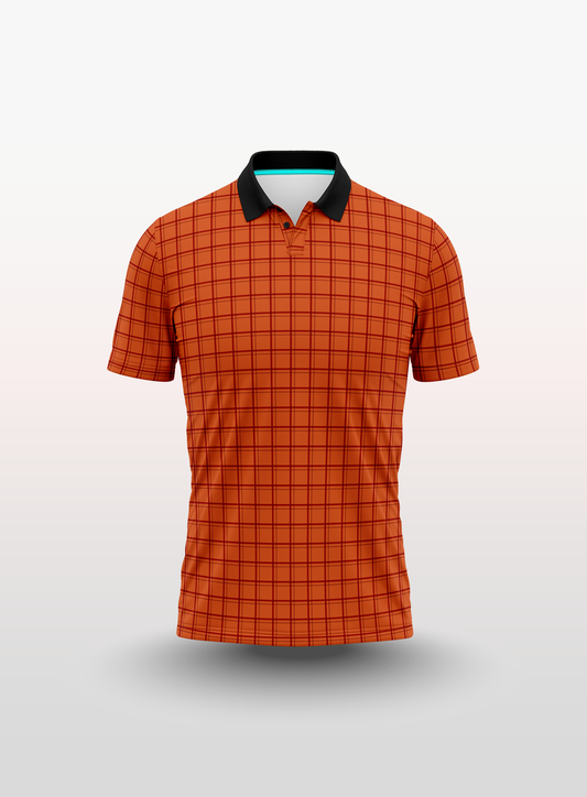 Polo Petak in Brick Orange